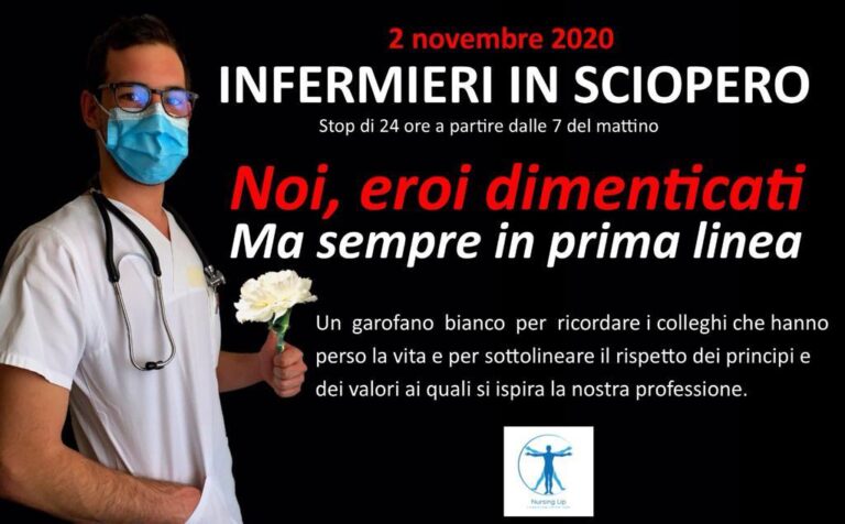 Il 2 novembre infermieri in sciopero anche ad Avellino