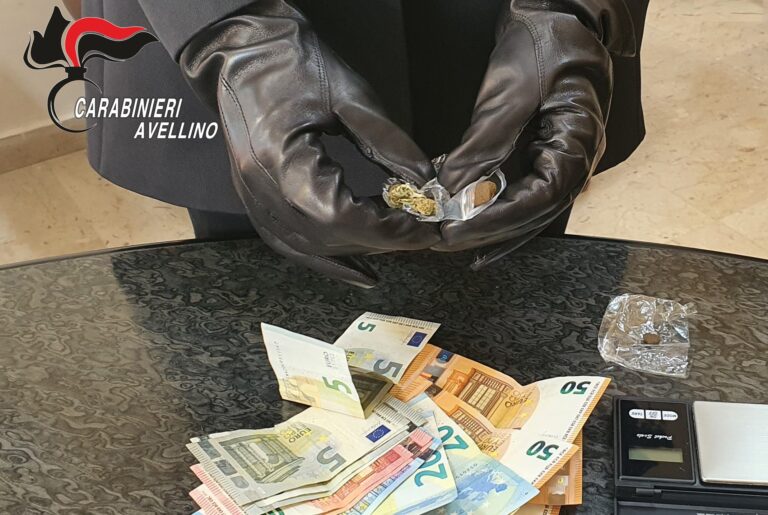 Pratola Serra: minorenne denunciato perchè in possesso di sostanze stupefacenti