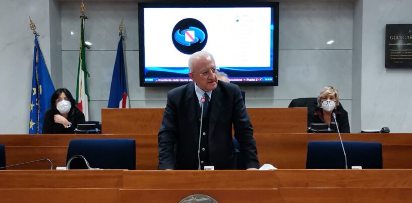 De Luca presenta il programma di Governo: “dobbiamo lavorare ad un piano industriale che punti sulle eccellenze e risolvere le criticità ambientali”