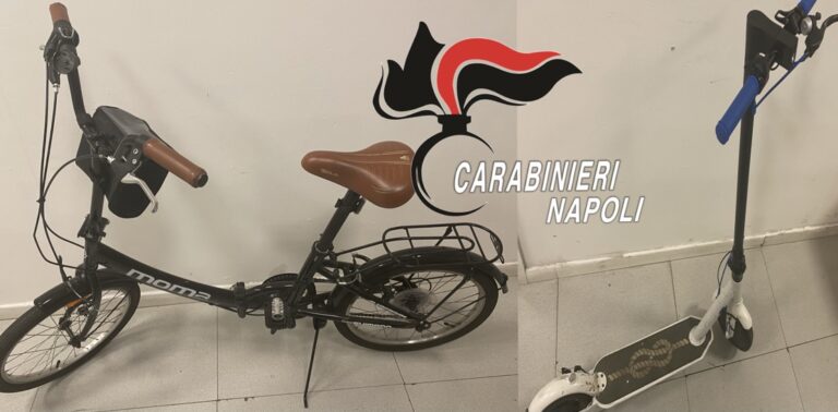 Napoli San Giuseppe, in manette un ladro di biciclette e monopattini