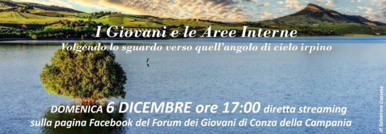 I giovani e le aree interne: l’iniziativa del Forum dei Giovani di Conza della Campania