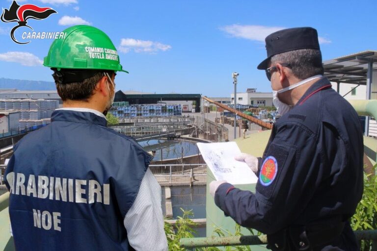 Carabinieri, 144 denunciati e 41 scarichi abusivi nel fiume Sarno