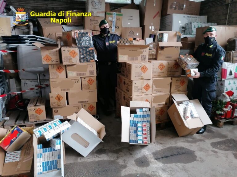 VIDEO/ Operazione “Capodanno sicuro”, sequestrata una tonnellata di botti illegali ad Afragola