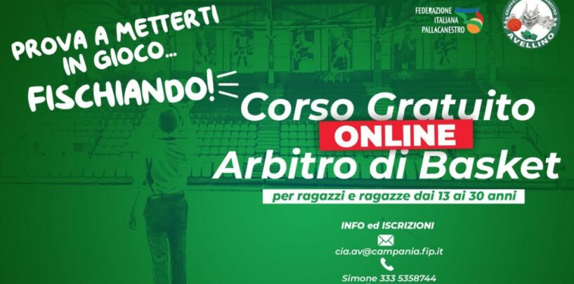 Arbitro di basket, ad Avellino via ai corsi gratuiti