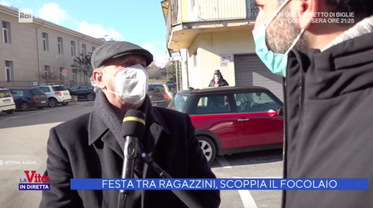 23 positivi, 14 sono minorenni: il focolaio Covid di San Martino V. C. finisce a “La Vita in Diretta”