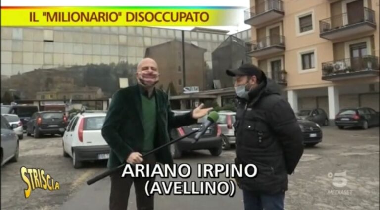 VIDEO/ Luca Abete ad Ariano Irpino per l’incredibile storia del disoccupato (falso) milionario