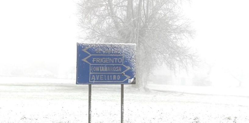 Allerta neve anche a bassa quota su tutta la Campania