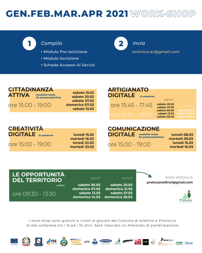 Avionica, al via i corsi di Jump-Benessere Giovani
