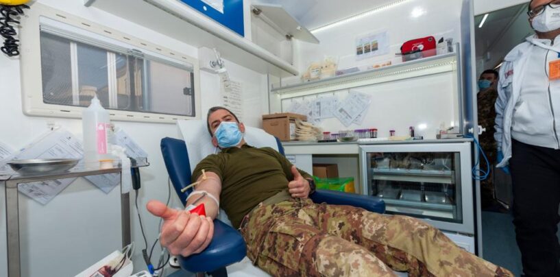 Carenza sangue: il 232° reggimento trasmissioni di Avellino risponde all’appello del “Moscati”