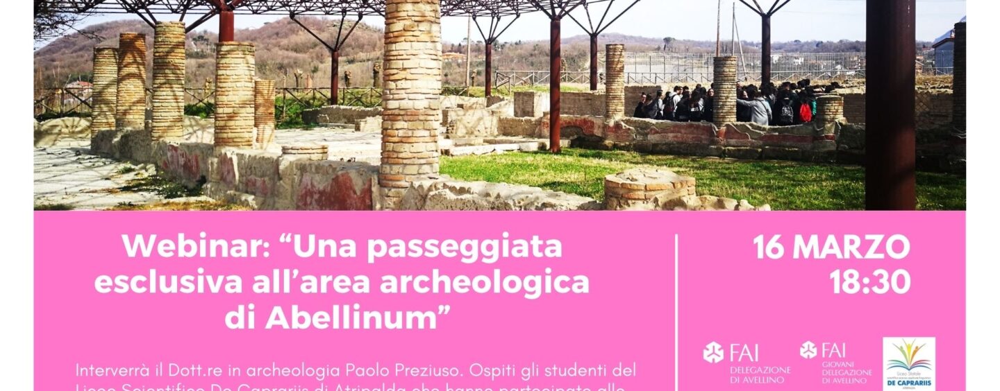 “Una passeggiata esclusiva all’area archeologica di Abellinum”, il FAI di Avellino: “Un momento di apprendimento e condivisione”
