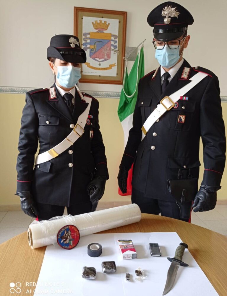 Faicchio (BN), cane antidroga Olli scopre sostanza stupefacente in una abitazione