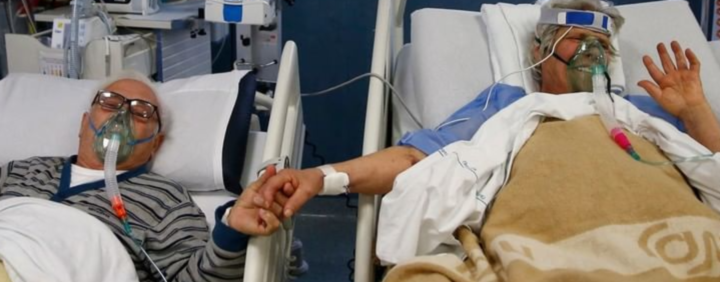 Covid, Rosina di Avellino e il marito Giuseppe mano nella mano nel reparto del San Filippo Neri