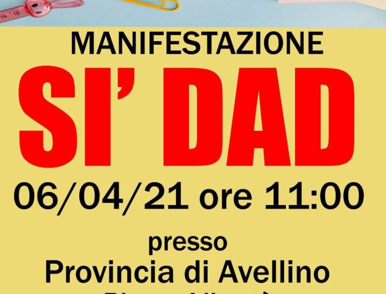 “Sì Dad”, domani genitori in piazza