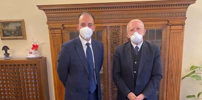 Petitto incontra il governatore De Luca: “L’Irpinia al centro del colloquio”