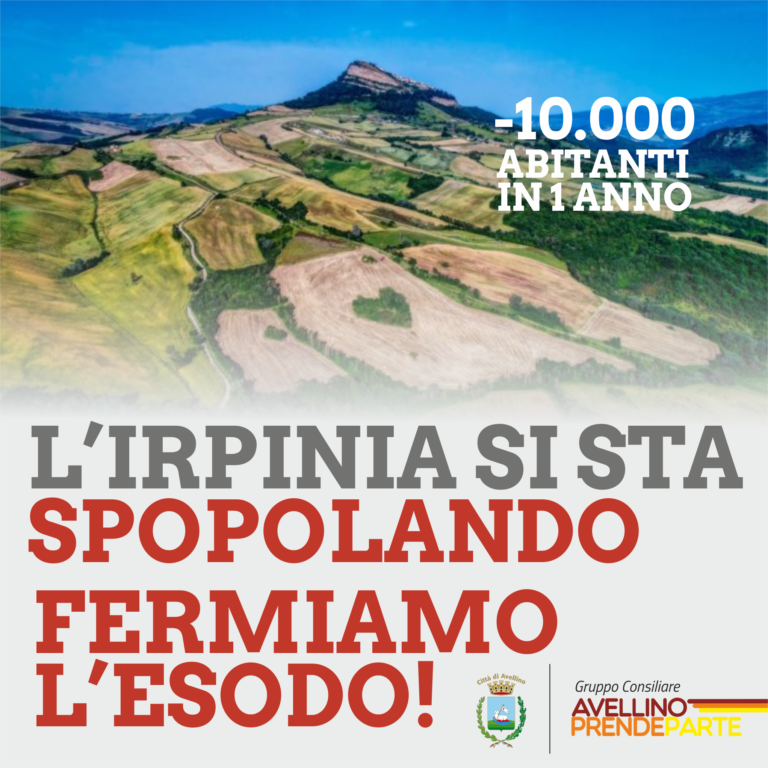 Spopolamento Irpinia, Iandolo: “Fermiamo l’esodo”