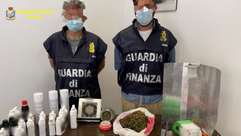 Acquistano droga dalla Spagna, ma a consegnarla si presenta la Finanza: due arresti nel salernitano
