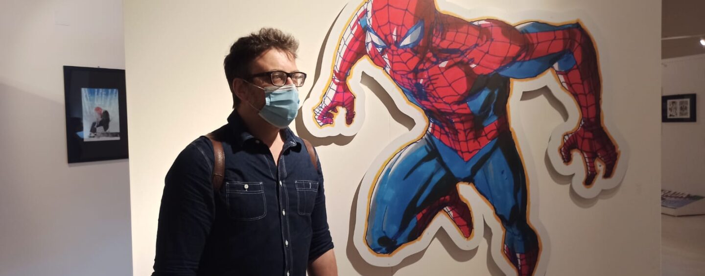 FOTO / “Disegnerei Spider Man tutta la vita, ma oggi i veri supereroi sono medici e infermieri”. Cammo, finalmente, ad Avellino