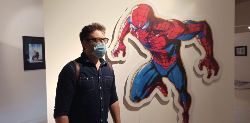 FOTO / “Disegnerei Spider Man tutta la vita, ma oggi i veri supereroi sono medici e infermieri”. Cammo, finalmente, ad Avellino
