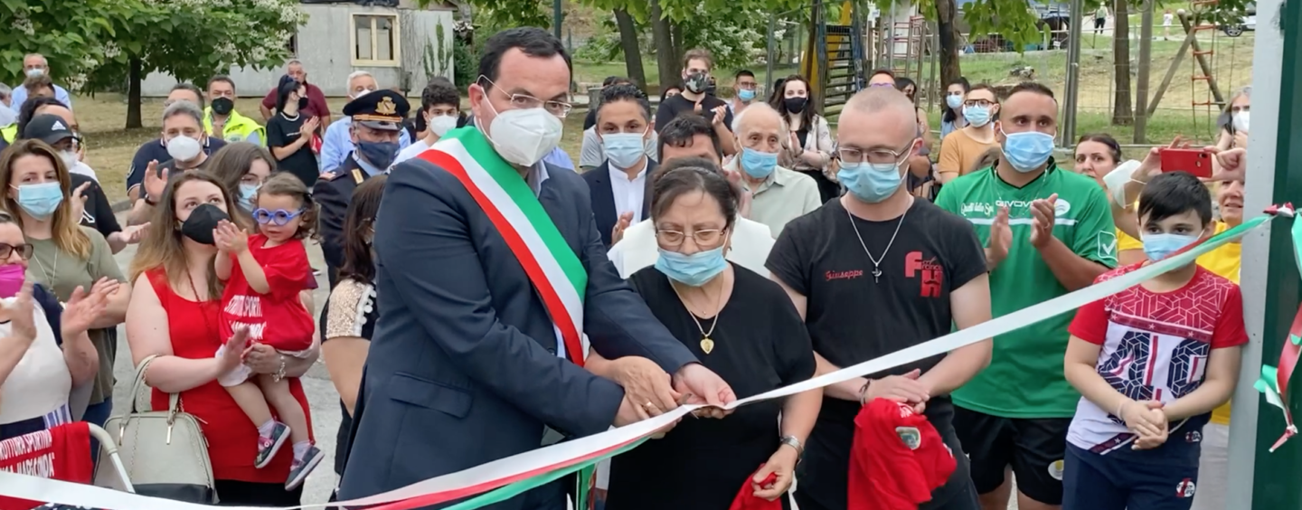 Serino, inaugurata la nuova struttura sportiva comunale. Presente anche Fabiano Parisi