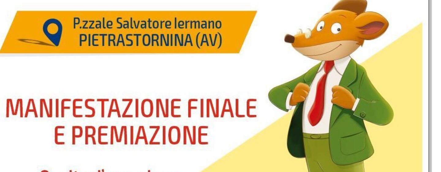 Concorso alla memoria del professore Mario Piantedosi, sabato la manifestazione finale a Pietrastorina. Ospite d’eccezione Geronimo Stilton
