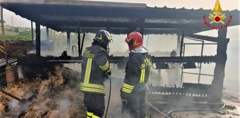 FOTO / Lapio e Montella, due incendi in poche ore