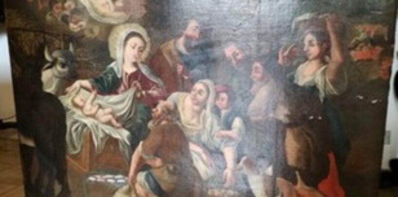 Massalubrense: i Carabinieri per la Tutela del Patrimonio Culturale recuperano dipinto rubato sette anni fa da una chiesa