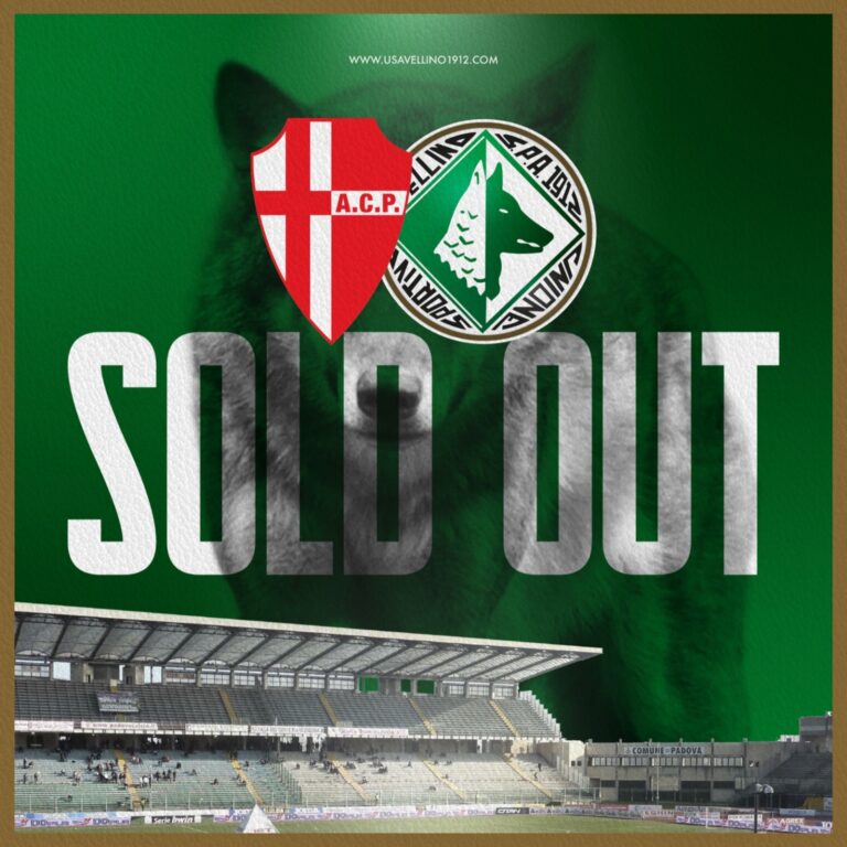 Padova-Avellino: sold-out in 10 minuti i 50 biglietti omaggio per i tifosi biancoverdi