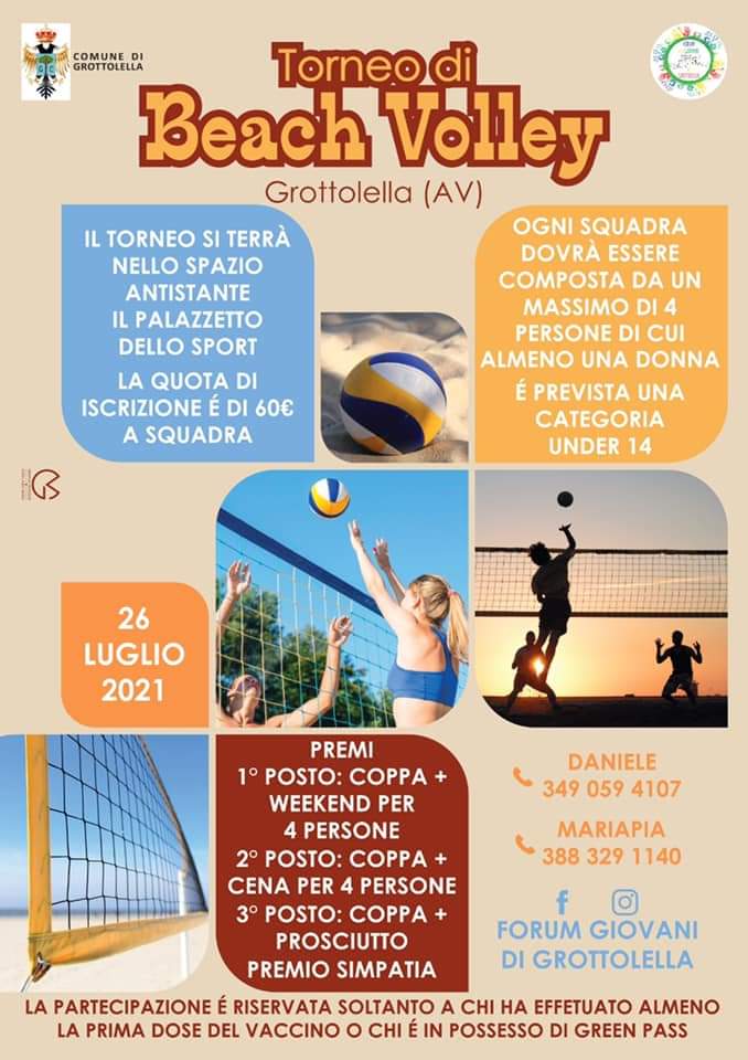 Grottolella: parte il torneo di beach volley organizzato dai giovani del Forum