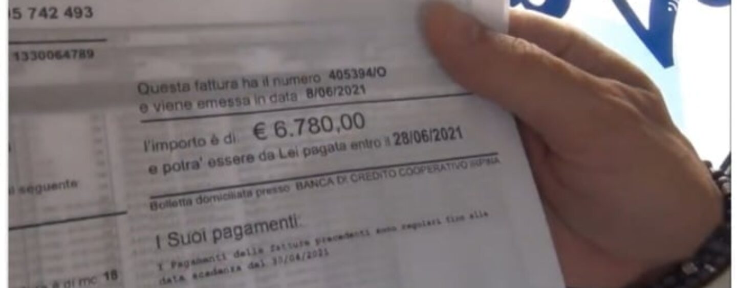 Avellino, riceve bolletta di 6800 euro dall’Alto Calore: “Pensavo fosse uno scherzo”/VIDEO