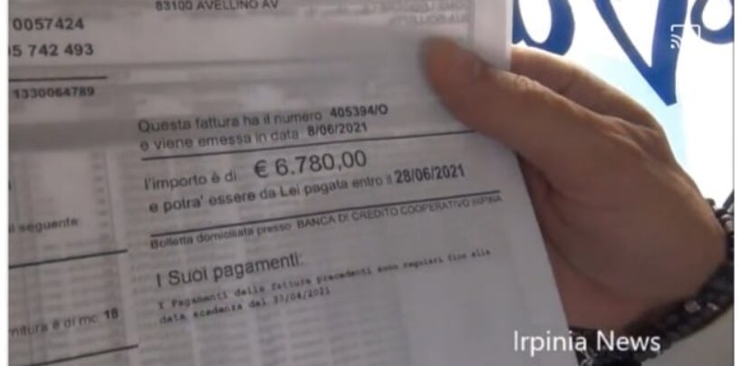 Avellino, riceve bolletta di 6800 euro dall’Alto Calore: “Pensavo fosse uno scherzo”/VIDEO