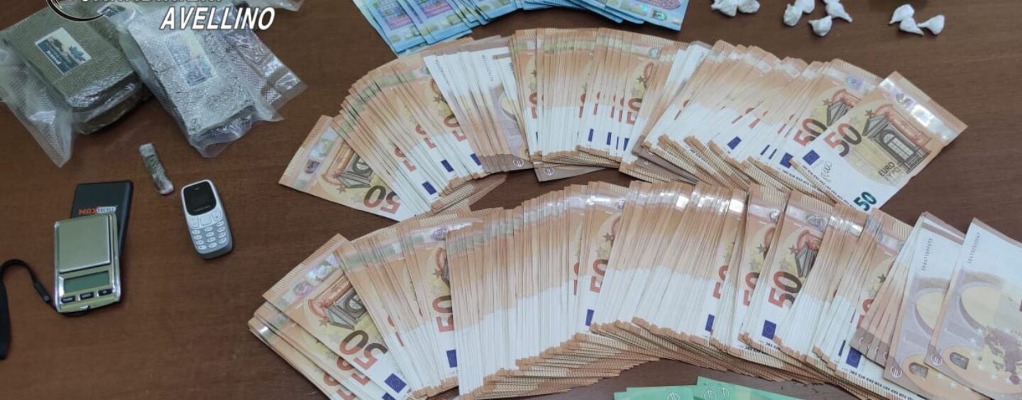 Chiusano San Domenico, la droga non sfugge al fiuto di “Olli”: sequestrato mezzo Kg di hashish, un etto di cocaina e 20mila euro in contanti
