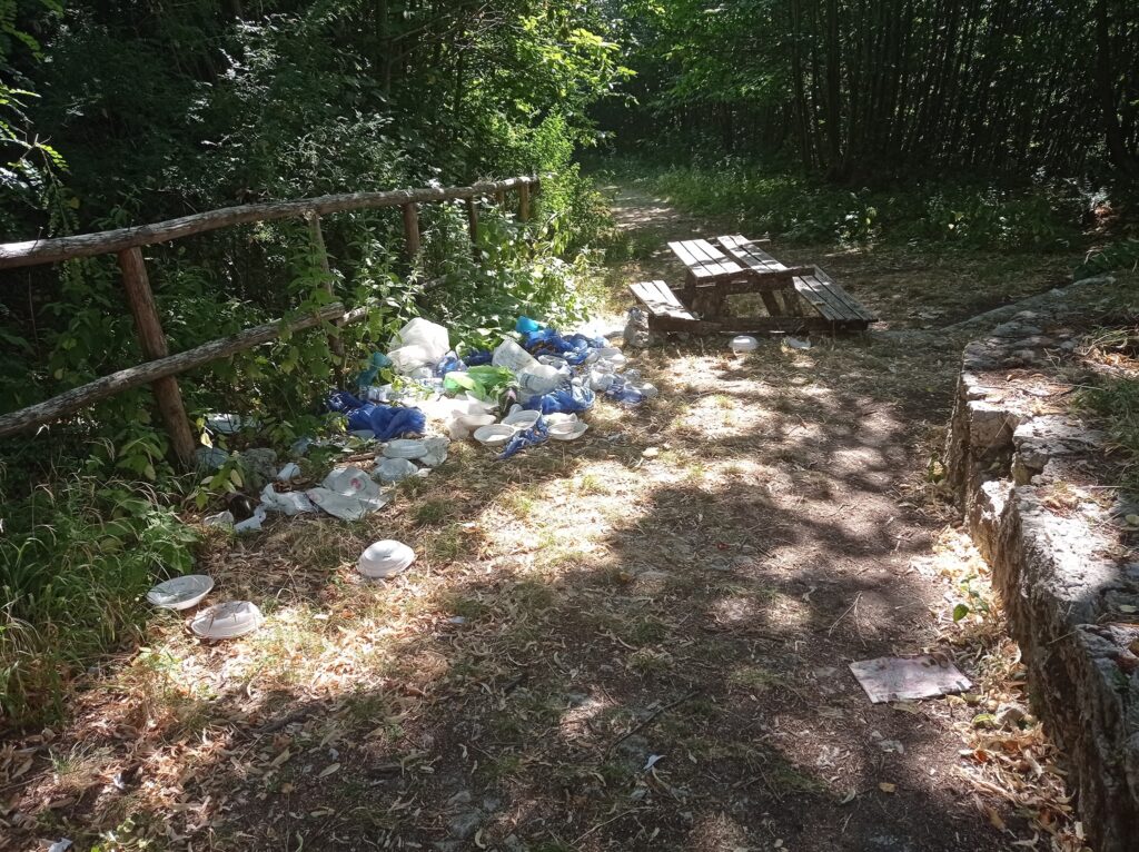 Rifiuti abbandonati montevergine non sei irpino se