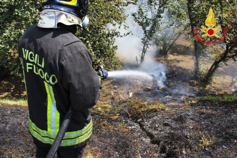 Sterpaglie in fiamme a bordo strada sull’A16: arrivano i caschi rossi di Avellino