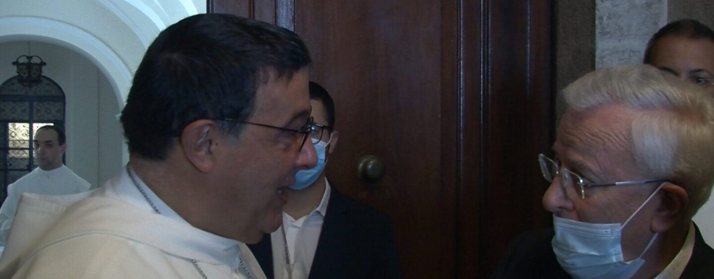 VIDEO / Cardinale Bassetti, prima volta a Montevergine. L’Abate: “Siamo pronti ad accogliere profughi afghani”