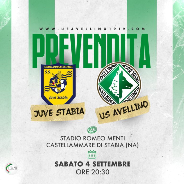 Avellino – Juve Stabia, da domani al via alla prevendita per il settore ospiti