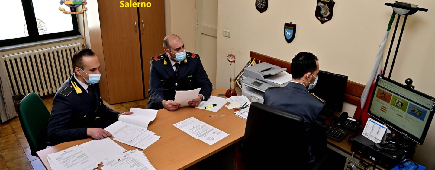Contributi Covid a fondo perduto: a Salerno percepiti illecitamente oltre 50mila euro
