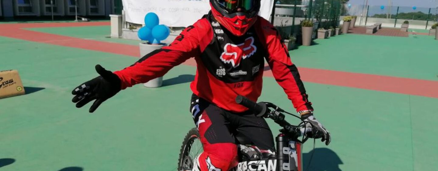 FOTO / Autismo, la mototerapia a Sant’Angelo dei Lombardi con l’asso delle due ruote Dal Farra