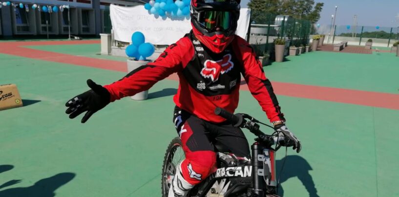 FOTO / Autismo, la mototerapia a Sant’Angelo dei Lombardi con l’asso delle due ruote Dal Farra