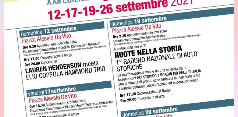 Summonte, sentieri mediterranei: al via l’edizione 2021