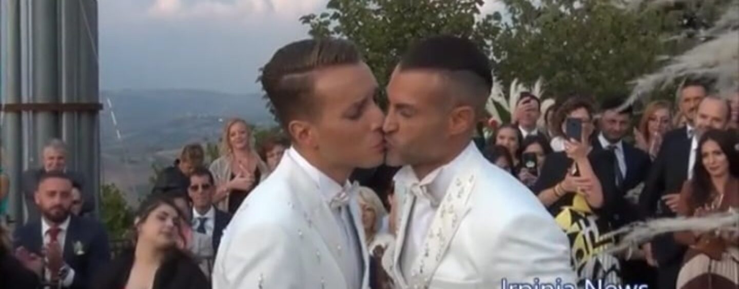 A Cairano il matrimonio tra Antonio e Roberto: “Il nostro amore ha trionfato contro i pregiudizi”/VIDEO