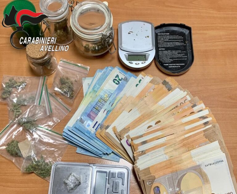 Lotta alla droga: a Solofra denunciato pusher e segnalato assuntore