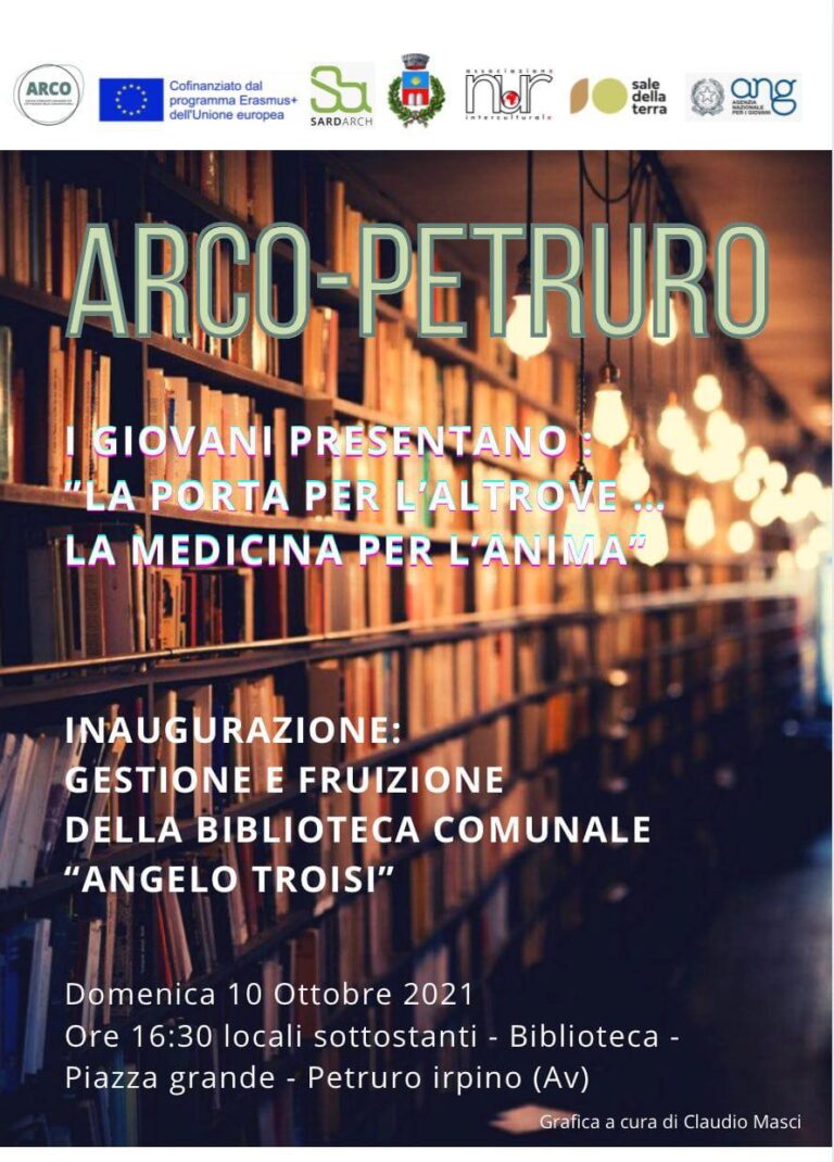 Petruro Irpino, Arco Erasmus+: i giovani riaprono la biblioteca comunale