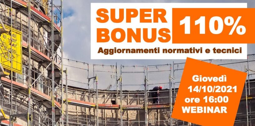 Superbonus 110%, esperti a confronto nel webinar organizzato dagli architetti di Avellino