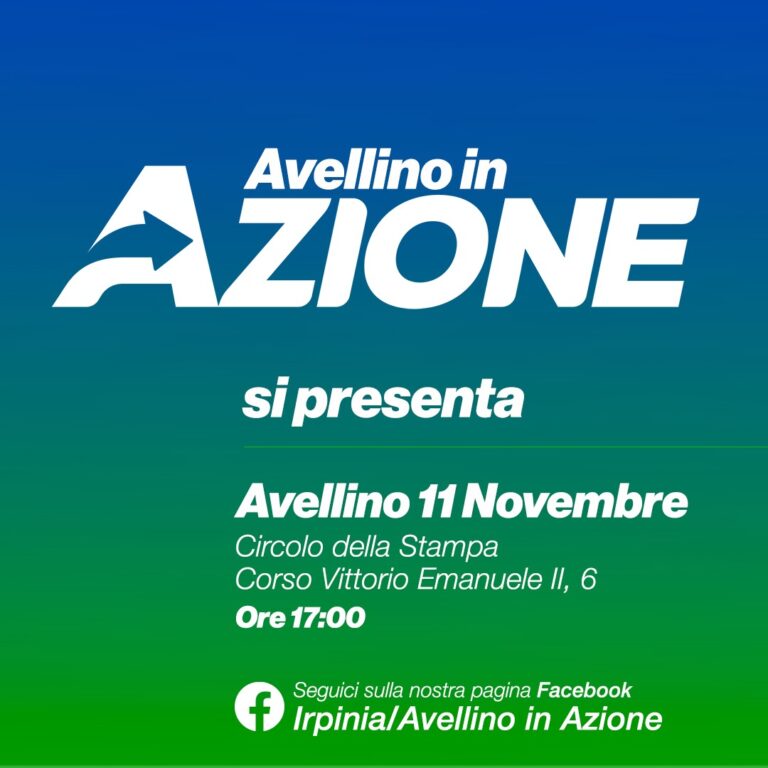 Giovedì 11 novembre “Azione” si presenta ad Avellino