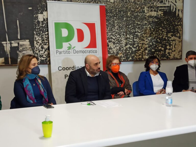 FOTO E VIDEO / Provinciali, la “carica” del Pd e di Buonopane: “Biancardi sta superando ormai ogni limite”