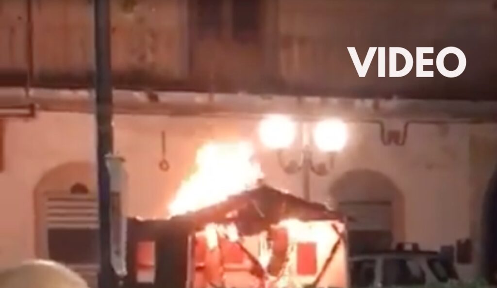 mugnano del cardinale incendio casetta babbo natale
