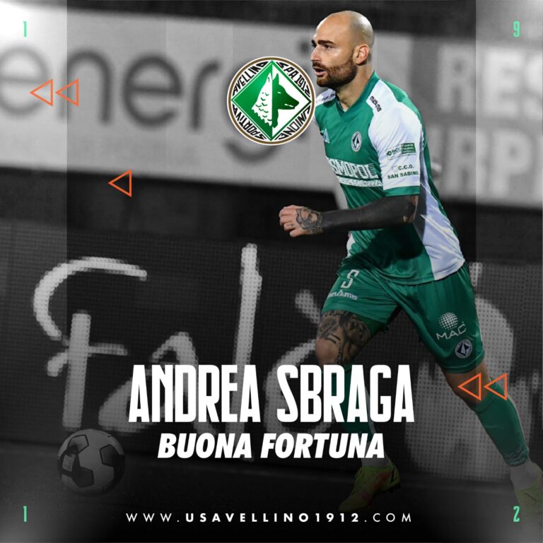 Avellino, saluta anche Andrea Sbraga: va in prestito alla Turris