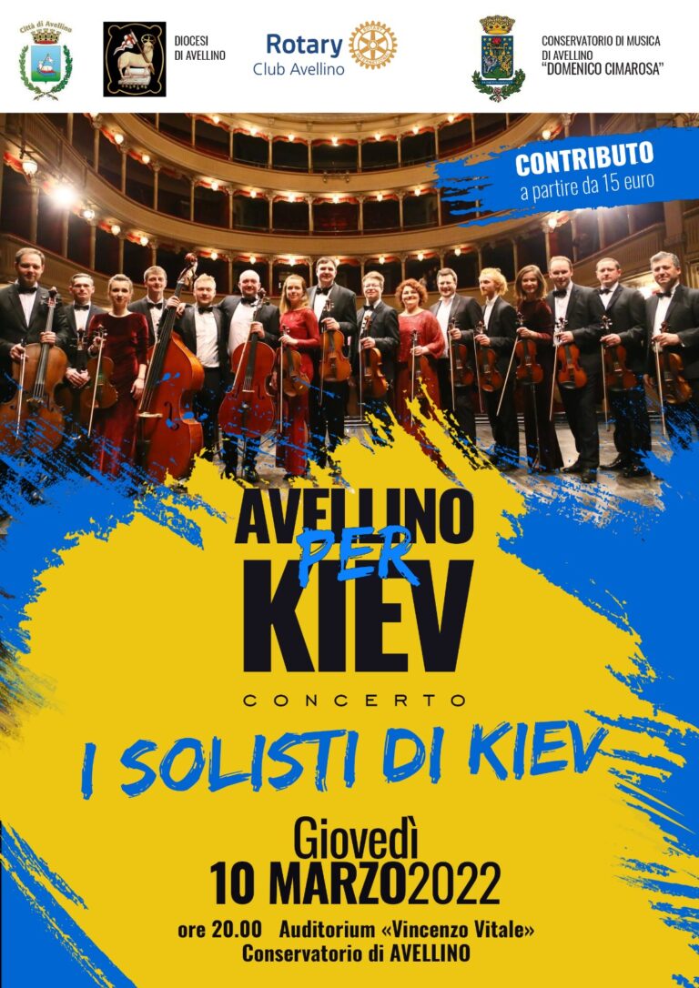 Un concerto per l’Ucraina: al «Cimarosa» di Avellino i Solisti di Kiev