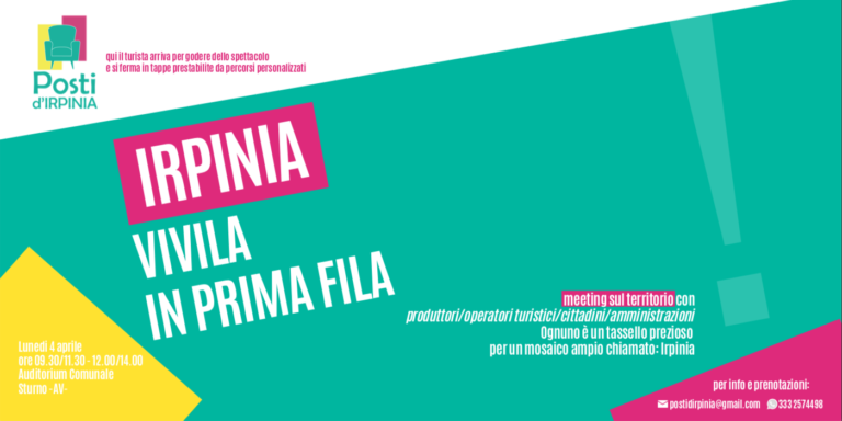 L’Irpinia vivila in prima fila: appuntamento all’Auditorium Comunale di Sturno
