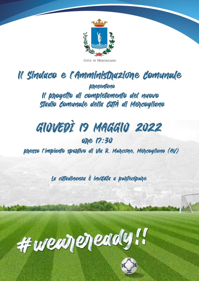 Il Mercogliano Stadium apre le porte: appuntamento giovedì alle 17:30
